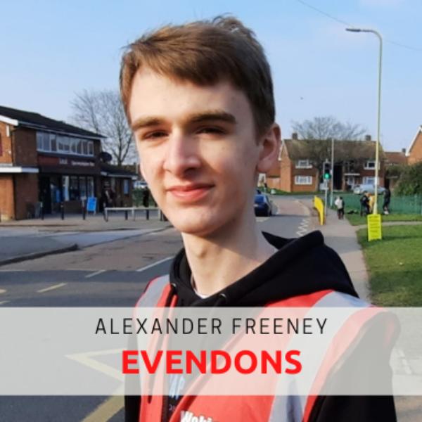 Alexander Freeney - Alexander Freeney, Candidate for Evendons