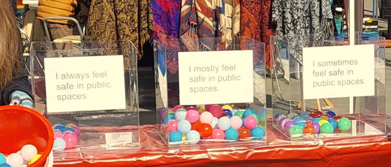 Questions on the boxes.